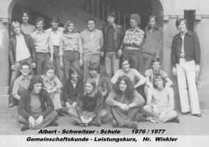 GK-Leistungskurs 76/77, Herr Winkler