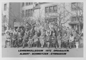 Lehrerkollegium 1972